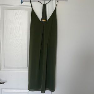 Alice + Olivia Olive Green Mini Dress